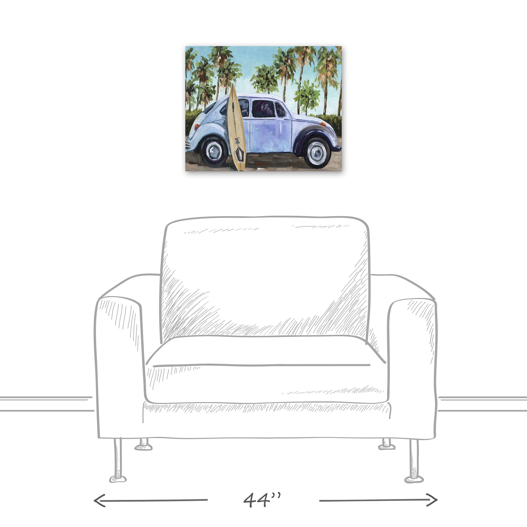 Beach Buggy 20" x 16" Canvas Wall Art